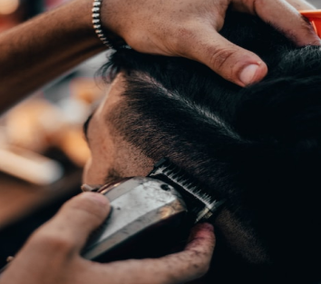 beard and haircut